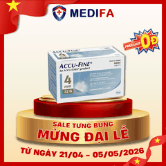 Hộp 100 Đầu Kim Bút Tiêm Insulin ACCU-FINE® 32Gx4mm ACCU-CHEK®