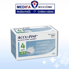 Hộp 100 Đầu Kim Bút Tiêm Insulin ACCU-FINE® 32Gx4mm ACCU-CHEK®
