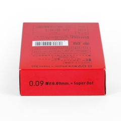 Hộp 10 chiếc bao cao su Sagami Super Dot 0.09
