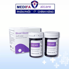 Hộp 50 Que Thử Đường Huyết AiCare SA102 & 50 Kim