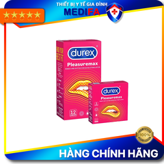 [COMBO] Hộp 12 Chiếc Bao Cao Su Durex Pleasuremax Và Hộp 3 Chiếc Bao Cao Su Durex Pleasuremax
