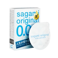 Hộp 3 chiếc bao cao su Sagami 0.02 Extra