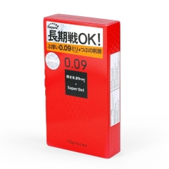 Hộp 10 chiếc bao cao su Sagami Super Dot 0.09