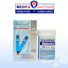 Hộp 10 Que thử mỡ máu Cholesterol Easy Touch