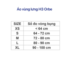 Áo vùng lưng Orbe H3