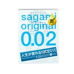 Hộp 3 chiếc bao cao su Sagami 0.02 Extra