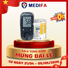 [COMBO] Máy Đo Đường Huyết ACCU-CHEK® Active (MMOL/L) Kèm Hộp 25 Que Thử & 25 Kim Lấy Máu
