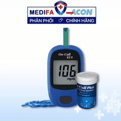 [COMBO] Máy Đo Đường Huyết On Call EZ II (MMOL/L) Kèm 25 Que Thử & 25 Kim Lấy Máu