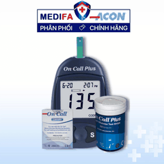 [COMBO] Máy Đo Đường Huyết On Call Plus (MG/DL) Kèm Hộp 25 Que Thử, 100 Kim On Call