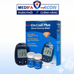 [COMBO] Máy Đo Đường Huyết On Call Plus (MMOL/L) Kèm Hộp 25 Que Thử