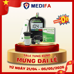 [COMBO] Máy Đo Đường Huyết OneTouch Select Plus Simple Mmol/L Kèm 25 Que Thử & 25 Kim Lấy Máu