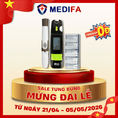 [COMBO] Máy Đo Đường Huyết Uright TD-4265 Kèm Hộp 25 Que Thử Đường Huyết, 10 Kim Chích Máu