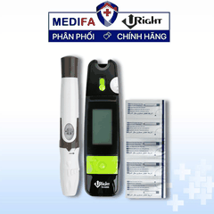 Máy Đo Đường Huyết Uright TD-4265 Kèm Hộp 25 Que Thử Đường Huyết, 10 Kim lấy máu.