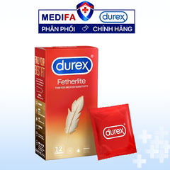 Hộp 12 chiếc bao cao su Durex Fetherlite