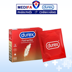 Hộp 3 chiếc bao cao su Durex Fetherlite