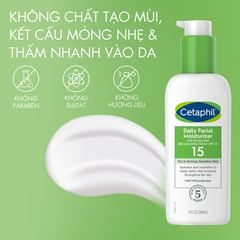 Kem Chống Nắng Cetaphil Daily Facial Moisturizer SPF15 118ml