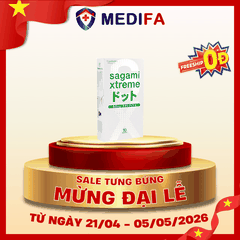 Hộp 10 chiếc bao cao su Sagami White Box