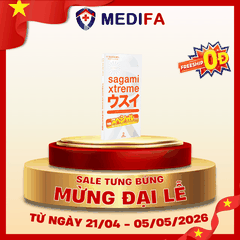 Hộp 2 chiếc bao cao su Sagami Xtreme Superthin