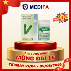 Hộp 25 Que Thử Đường Huyết Easy Touch