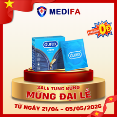 Hộp 3 chiếc bao cao su Durex Jeans