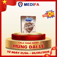 Hộp 3 chiếc bao cao su Durex Naughty Chocolate