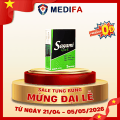 Hộp 5 chiếc bao cao su Sagami Type E
