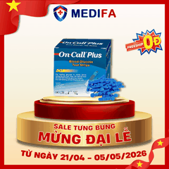 [COMBO] Hộp 50 Que Thử Đường Huyết On Call Plus & 50 Kim Lấy Máu
