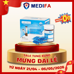 [COMBO] Hộp 50 Que Thử Đường Huyết Sinocare Safe Accu & 25 Kim Lấy Máu