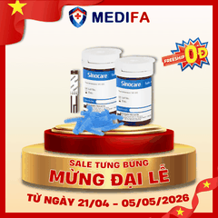 [COMBO] Hộp 50 Que Thử Đường Huyết Sinocare Safe Accu & 50 Kim Lấy Máu