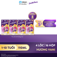 Sữa Nước Pediasure Hương Vani 110ml Từ 1 - 10 Tuổi