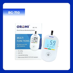 Máy Đo Đường Huyết Oromi BG-710 + 25 Que + 10 Kim