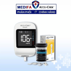 [COMBO] Máy Đo Đường Huyết ACCU-CHEK® Instant Kèm Hộp 25 Que Thử  & 25 Kim SoftClix - MMOL/L