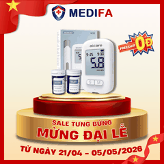 Máy Đo Đường Huyết AiCare W33 Kèm 25 Que & 50 Kim