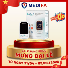 Máy Đo Đường Huyết, Mỡ Máu, Axit Uric 5 Trong 1 FaCare FC-M168 Có Kết Nối BlueTooth