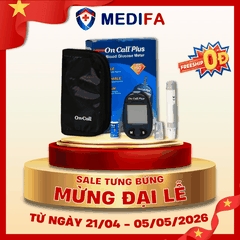 [COMBO] Máy Đo Đường Huyết On Call Plus (MMOL/L) Kèm Hộp 50 Que Thử & 50 Kim Lấy Máu