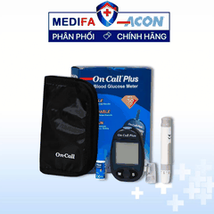 [COMBO] Máy Đo Đường Huyết On Call Plus (MMOL/L) Kèm Hộp 50 Que Thử & 50 Kim Lấy Máu