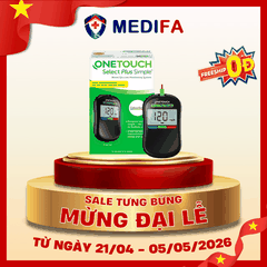 Máy đo đường huyết OneTouch Select Plus Simple (mmol/L) - chưa kèm que thử