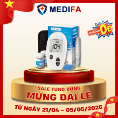 [COMBO] Máy Đo Đường Huyết Sinocare Safe Accu (MMOL/L) Kèm 50 Que Thử & 50 Kim Lấy Máu