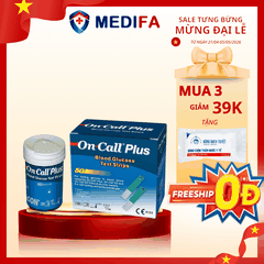 Hộp 50 que thử đường huyết On Call Plus (2 lọ x 25 que)
