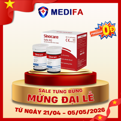 Que thử đường huyết Sinocare Safe AQ Smart (hộp 50 que)