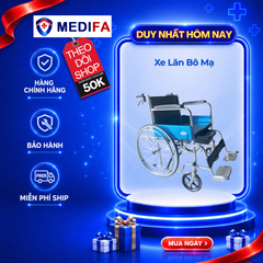 Xe Lăn Bô Mạ Crom Có Phanh Oromi XL-809BB-S, Khung Thép Mạ Crom Chắc Chắn, Bền, Chịu Tải Trọng Lớn