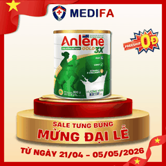 Sữa Bột Anlene Gold 3X Movepro Vani Hộp Thiếc 800g