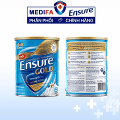 [COMBO] 3 Lon Sữa Ensure Gold hương Vani Ít Ngọt mới 800g