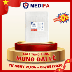 Túi 500gr bông y tế cắt sẵn Bạch Tuyết 7cm*7cm