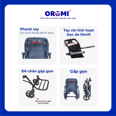 Xe Lăn Du Lịch Gấp Gọn Oromi XL-84S