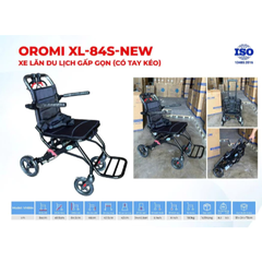 Xe Lăn Du Lịch Gấp Gọn (Có Tay Kéo) Oromi XL-84S-NEW model: VH884