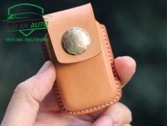 Bao da chìa khóa smartkey Honda handmade - Mẫu cúc bấm