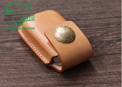 Bao da chìa khóa smartkey Honda handmade - Mẫu cúc bấm