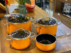 BỘ NỒI SILIT PASSION ORANGE 4 MÓN