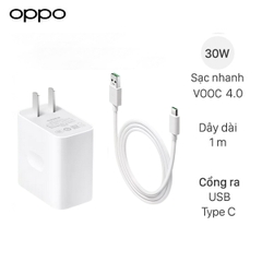 Bộ Sạc Nhanh Oppo Reno 6 Z 5G VOOC 4.0 30W  - Hàng chính hãng